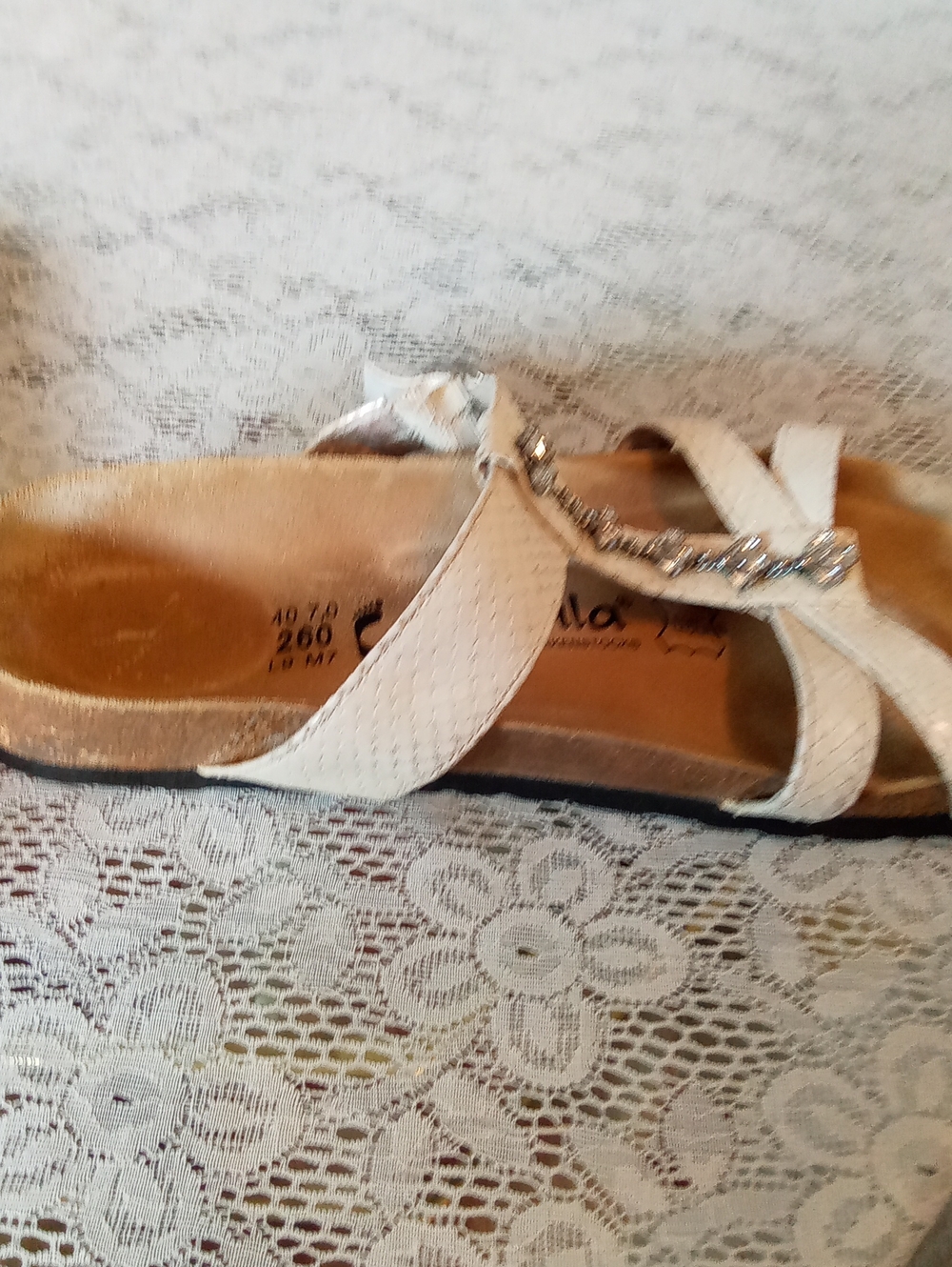 Betula by Birkenstock Cream Color Sandals - Picture 4 of 7